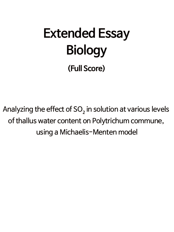 biology extended essay pdf